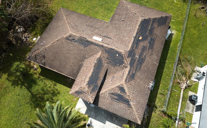 Consult a professional for roof structural issues