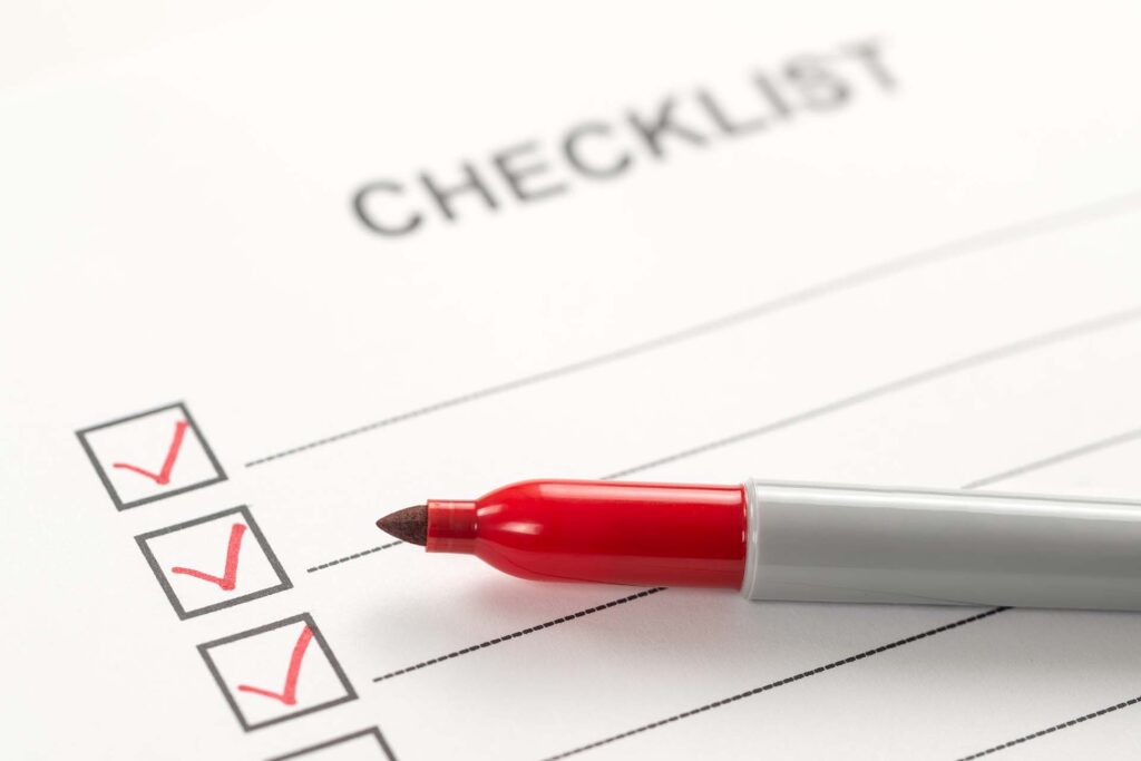 roof inspection checklist