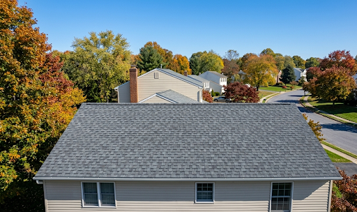 Newly installed residential roof.